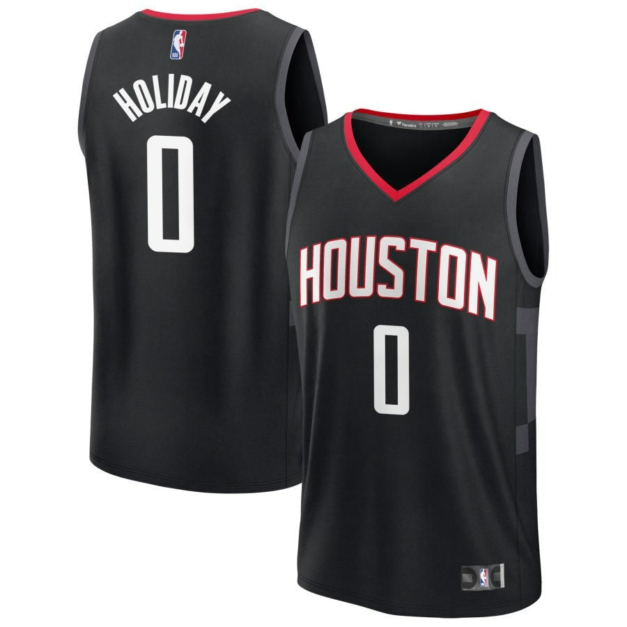Aaron Holiday Houston Rockets 2025 Statement Edition Fast Break Jersey - Black