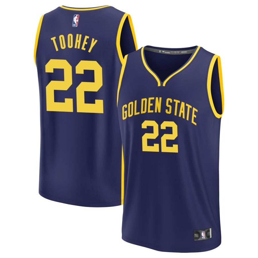 Alex Toohey Golden State Warriors 2025 Statement Edition Fast Break Jersey - Navy