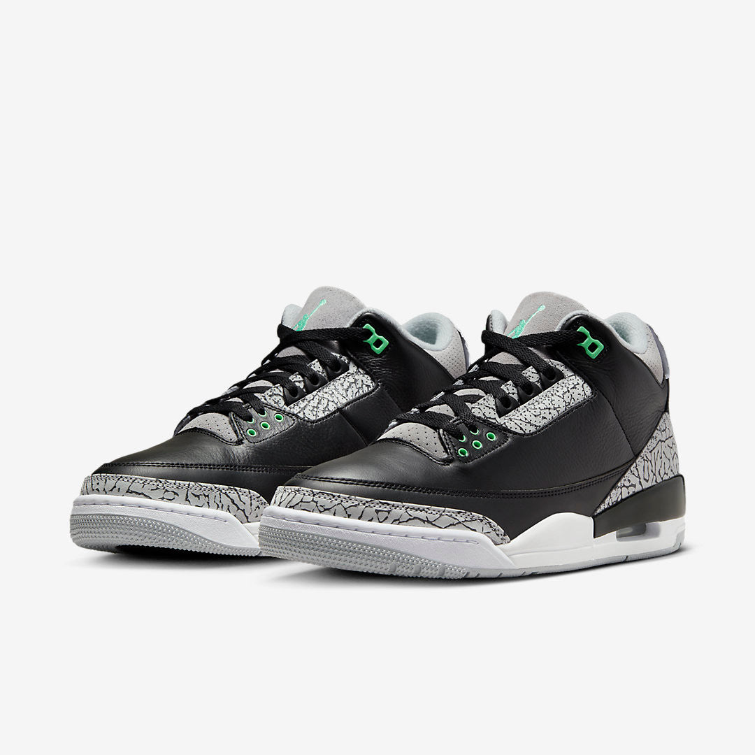 Men's Air Jordan 3 Green Glow Shoes
