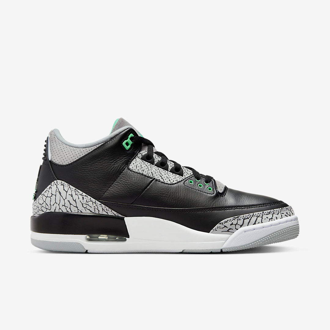 Men's Air Jordan 3 Green Glow Shoes