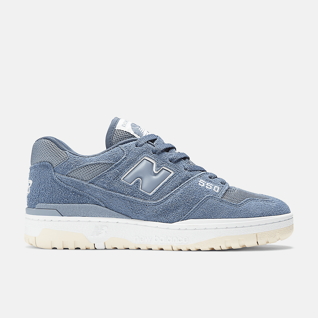 Men's New Balance 550 Blue Suede Shoes