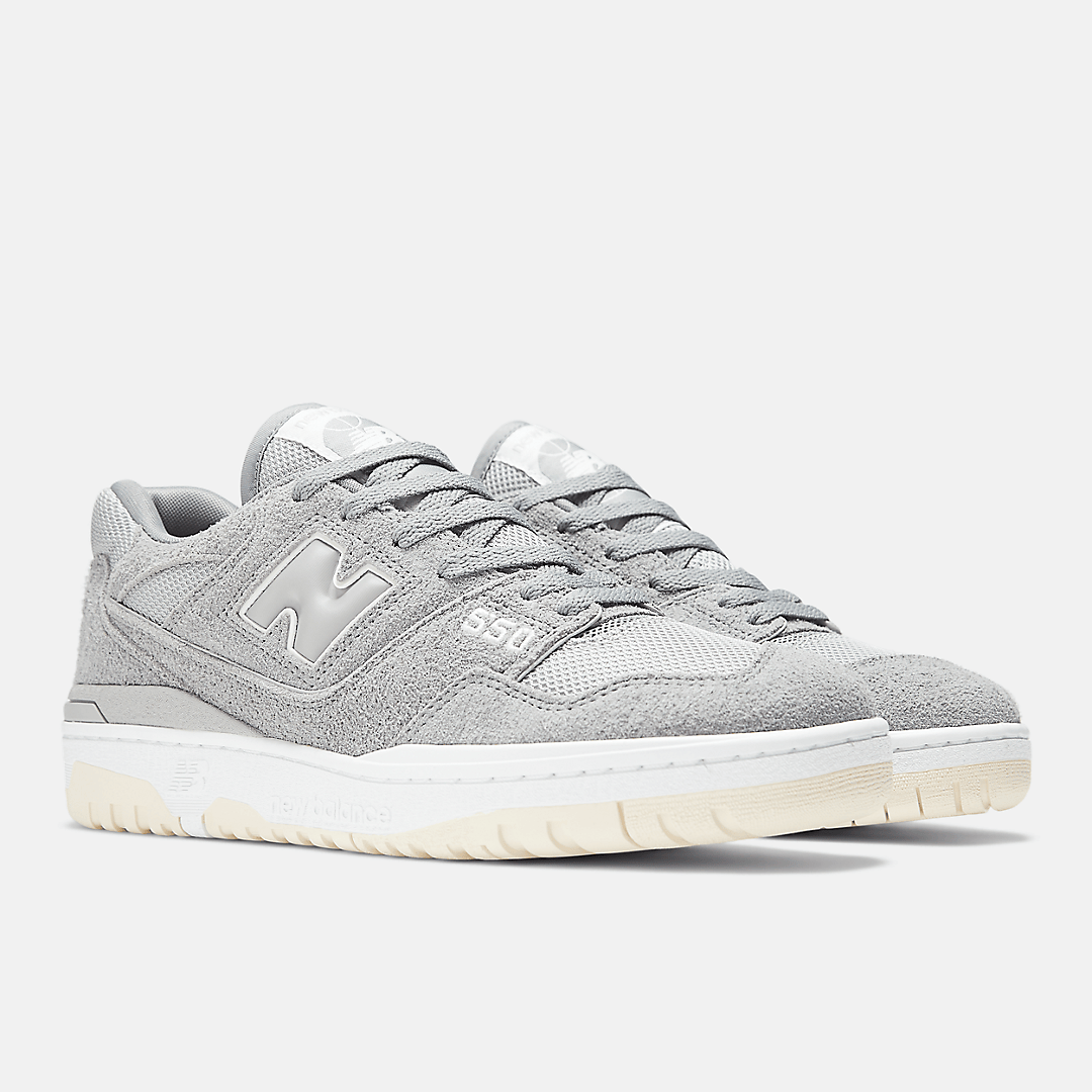 Men's New Balance 550 Grey Suede Shoes