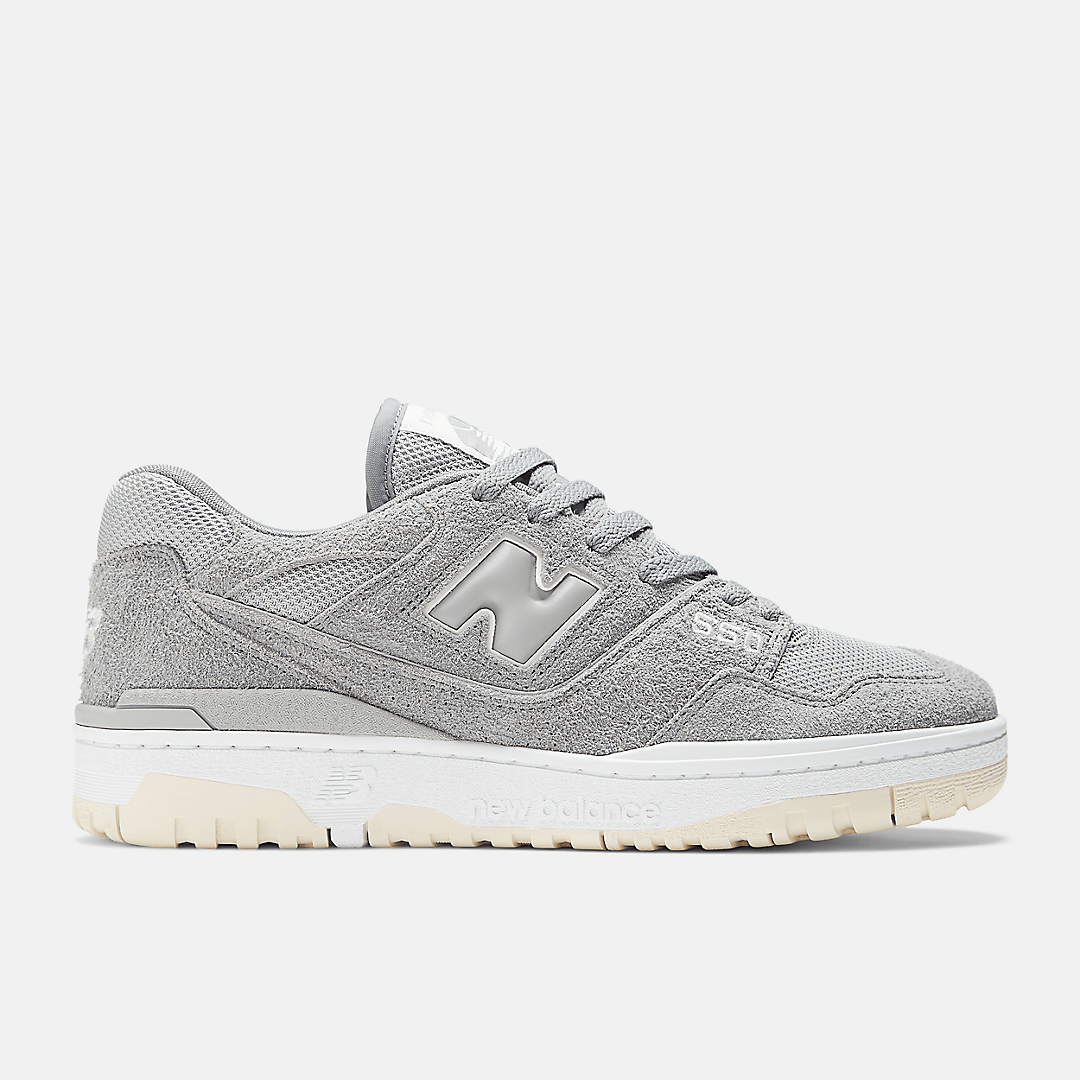 Men's New Balance 550 Grey Suede Shoes