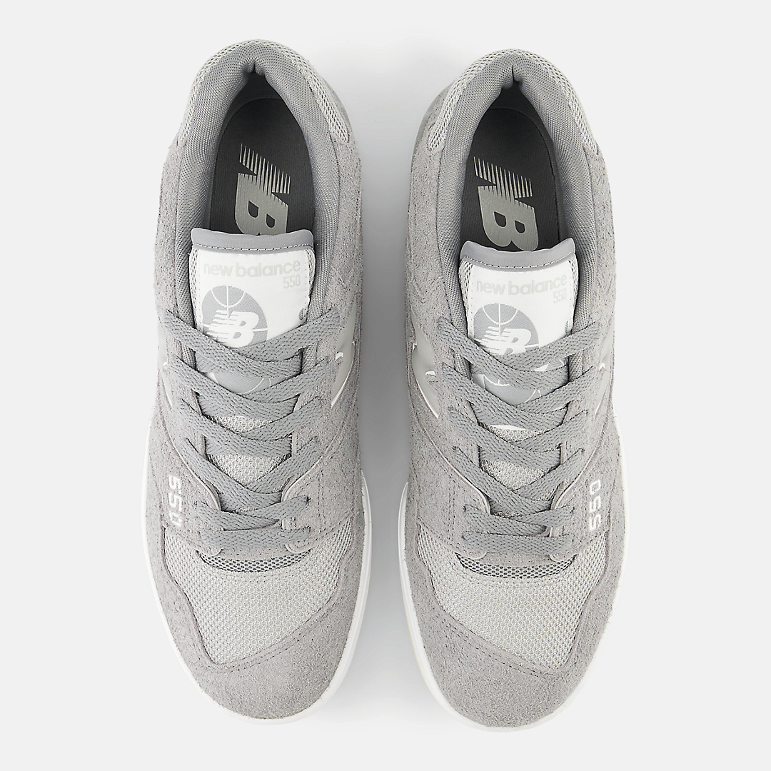 Men's New Balance 550 Grey Suede Shoes