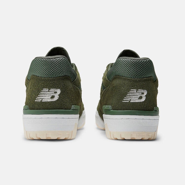 Men's New Balance 550 Olive Suede Shoes