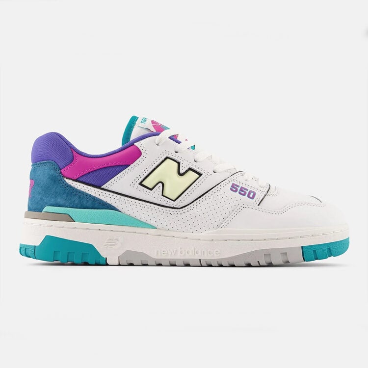 Men's New Balance 550 Teal Pink Shoes