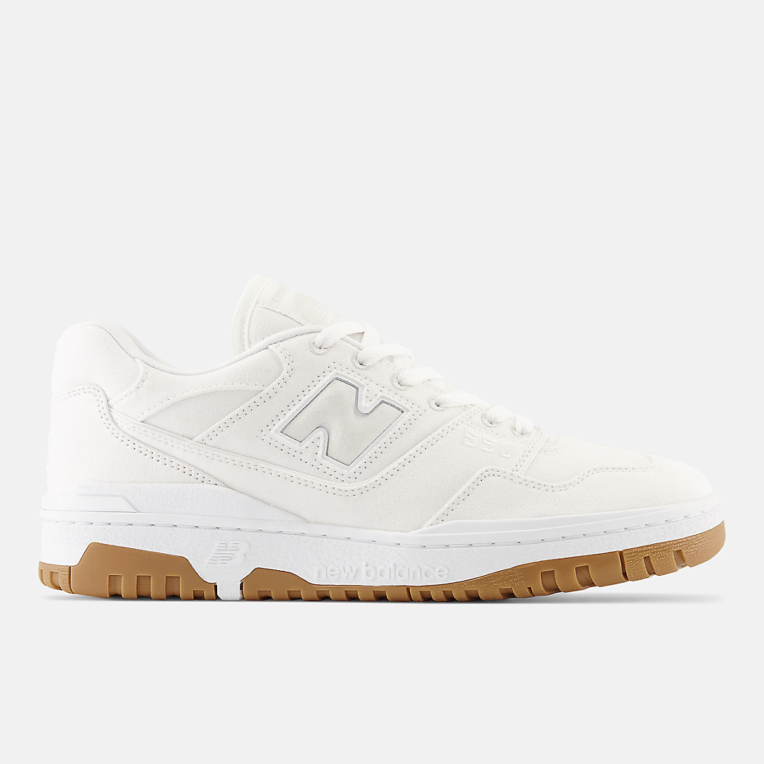 Men's New Balance 550 White Canvas Shoes