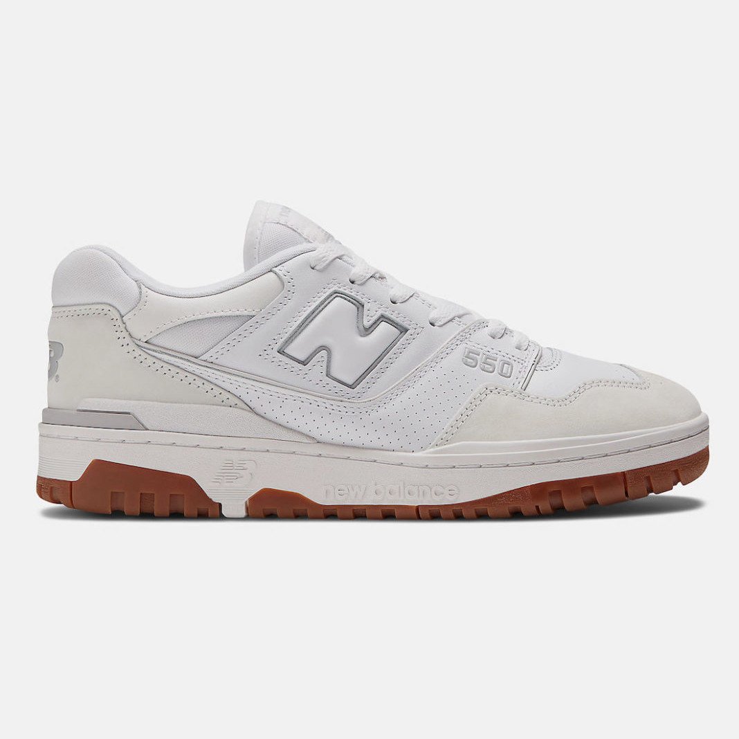 Men's New Balance 550 White Gum Shoes