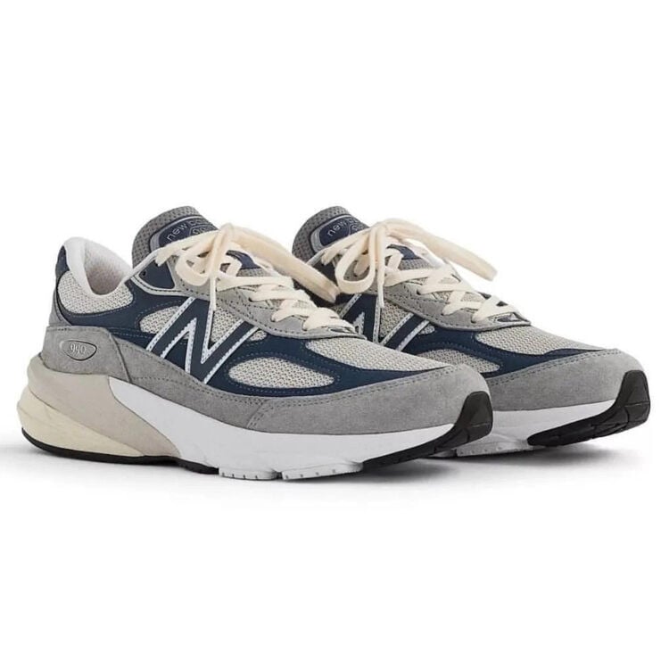 Men's New Balance 990v6 Grey Navy Shoes