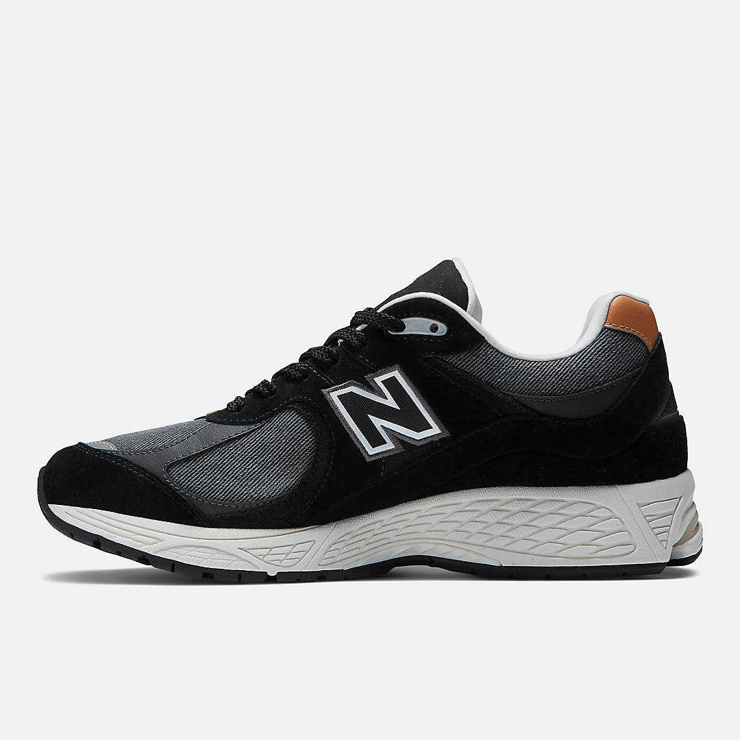 Men's New Balance 2002R Black Denim Shoes