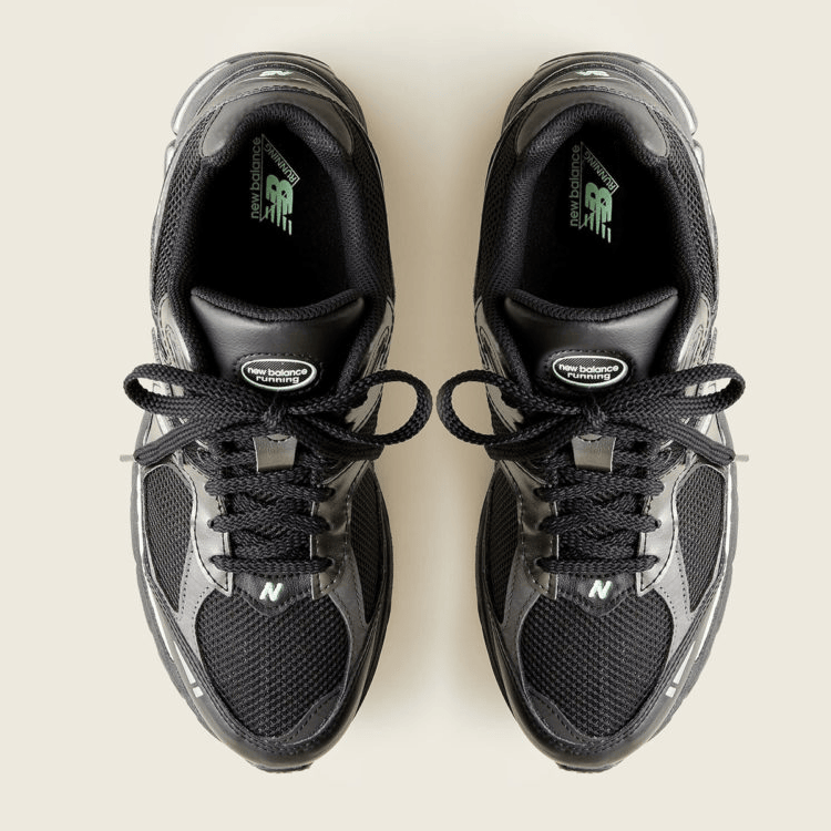 Men's New Balance 2002R Black Powder Green Shoes