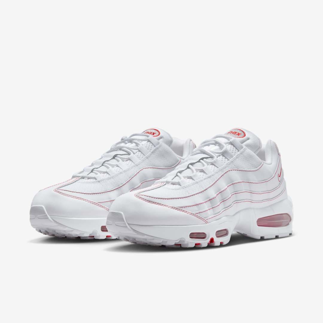 Men's Nike Air Max 95 White University Red Shoes