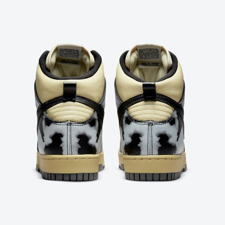 Men's Nike Dunk High Black Acid Wash Shoes