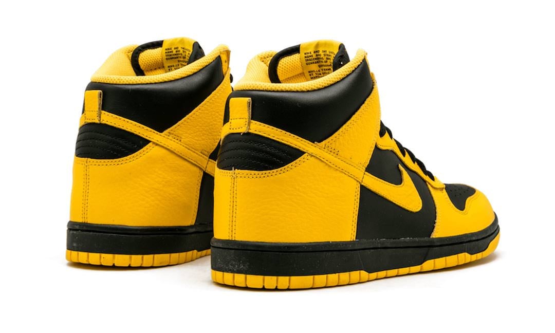Men's Nike Dunk High Black Varsity Maize Shoes