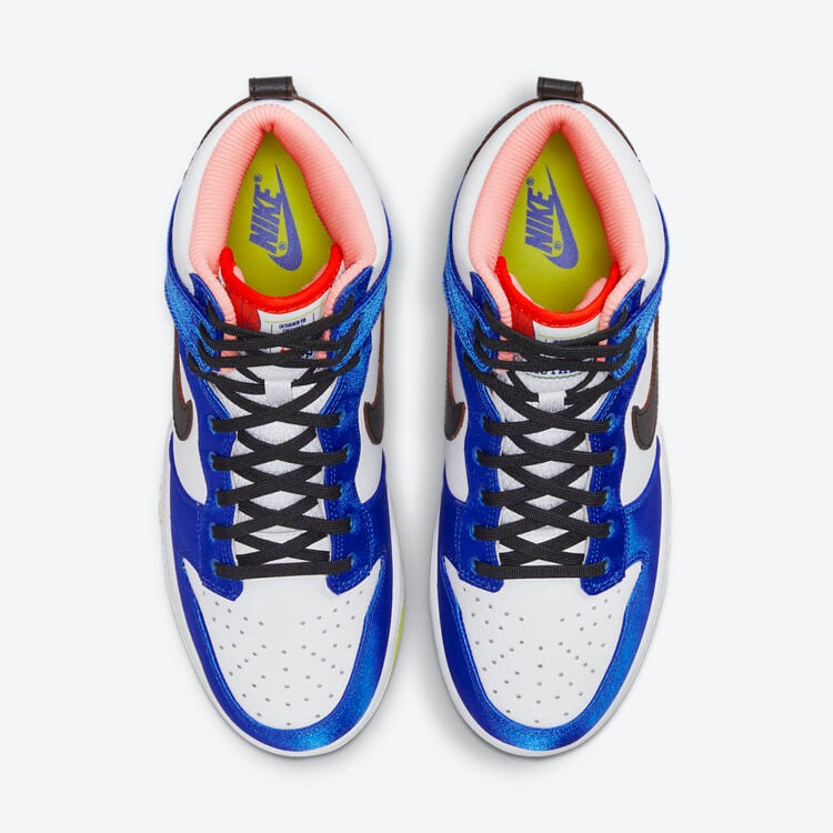 Men's Nike Dunk High Blue Satin Shoes