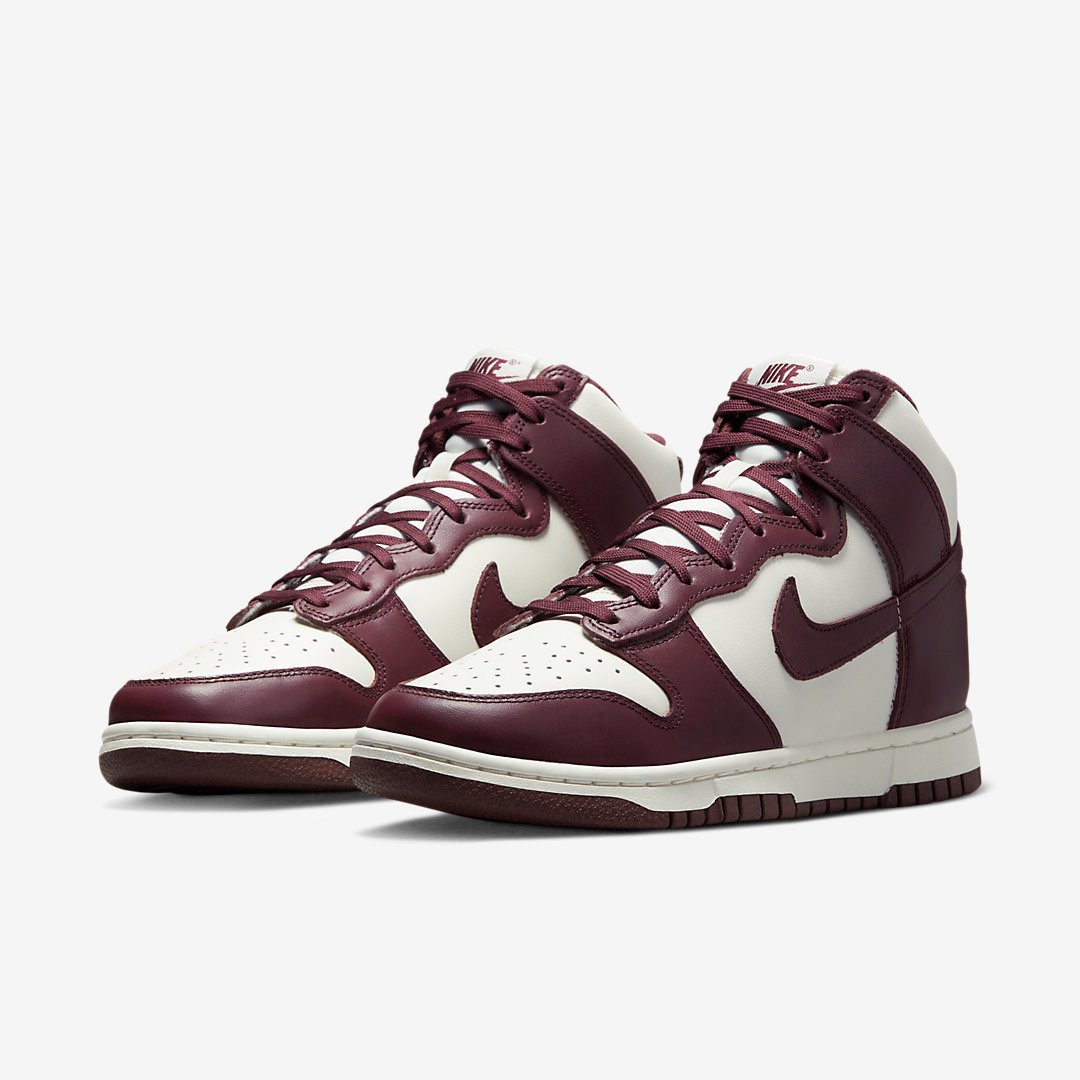 Men's Nike Dunk High Burgundy Crush Shoes