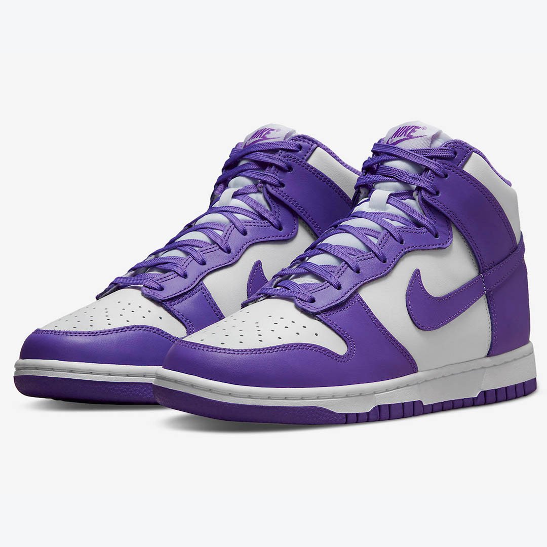 Men's Nike Dunk High Court Purple Shoes