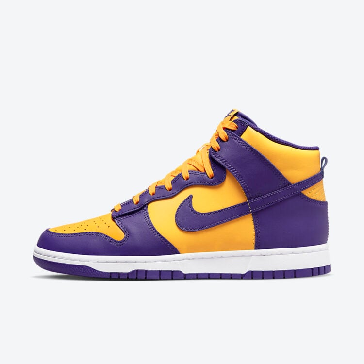 Men's Nike Dunk High Lakers Shoes