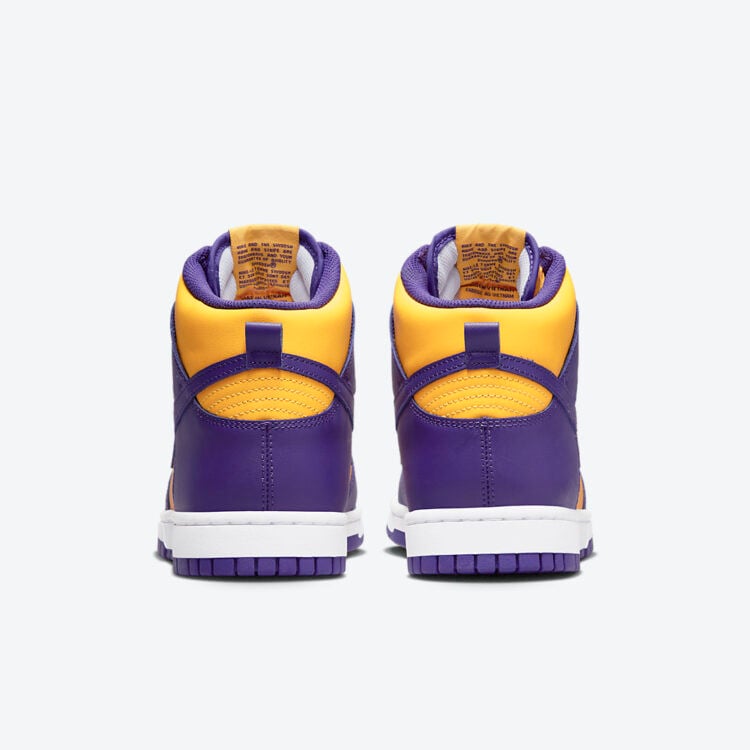 Men's Nike Dunk High Lakers Shoes