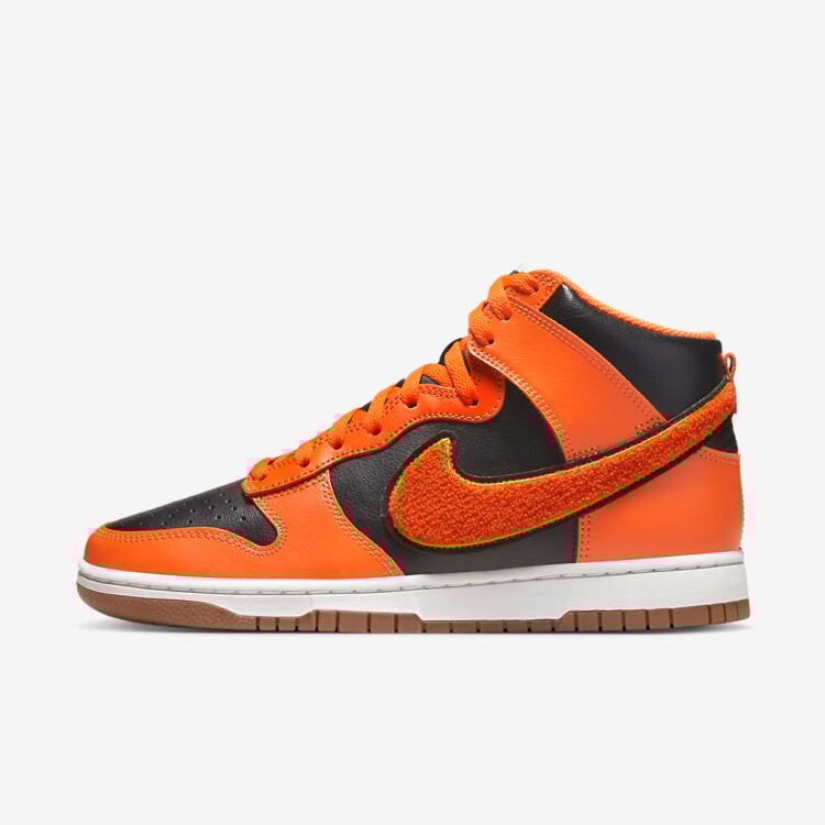Men's Nike Dunk High Safety Orange Shoes