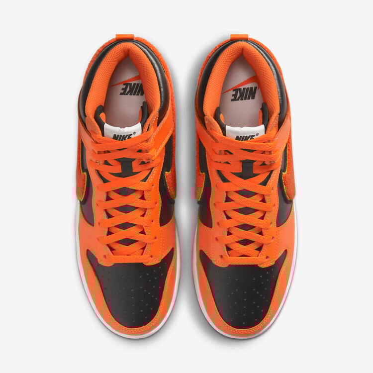 Men's Nike Dunk High Safety Orange Shoes