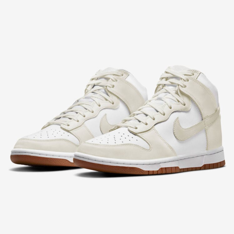 Men's Nike Dunk High Sail Gum Shoes