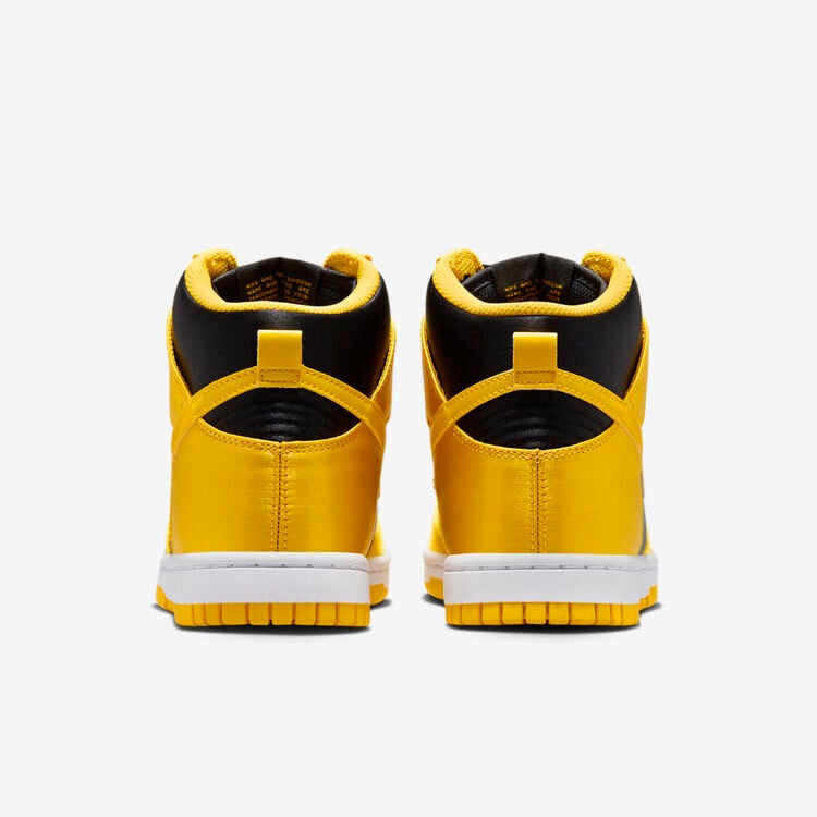 Men's Nike Dunk High Satin Goldenrod Shoes