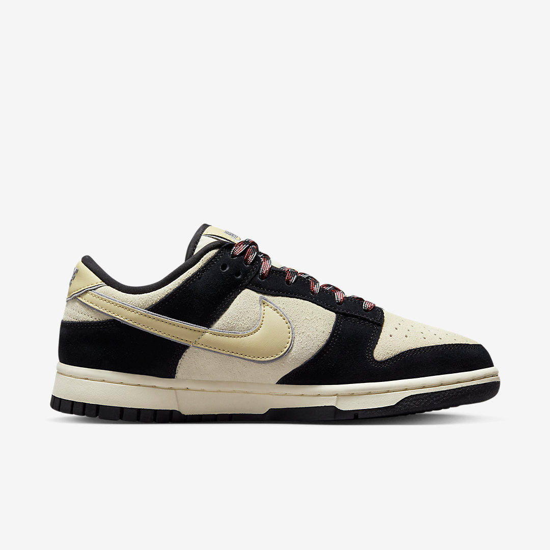 Men's Nike Dunk Low Black Suede Shoes