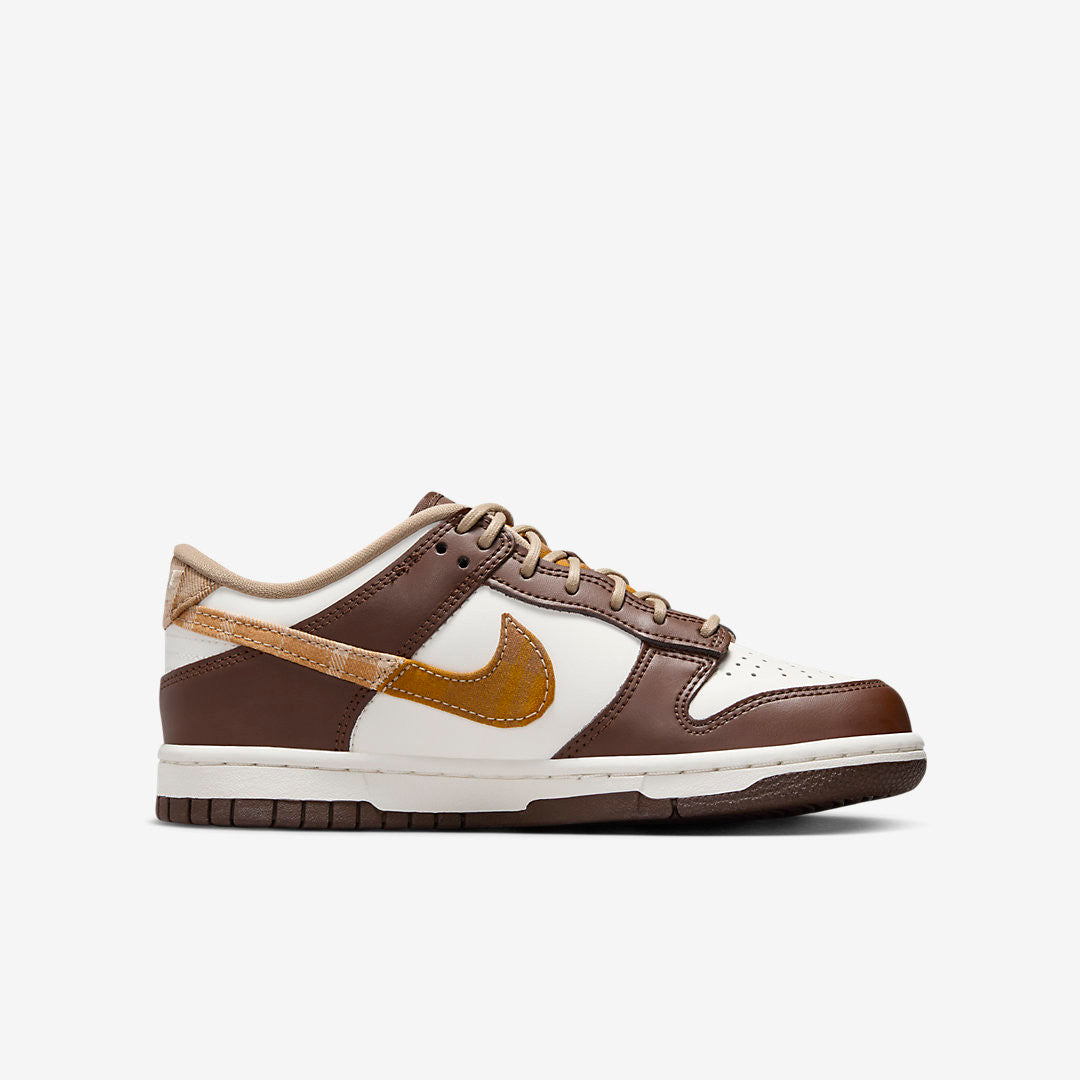 Men's Nike Dunk Low Brown Plaid Shoes
