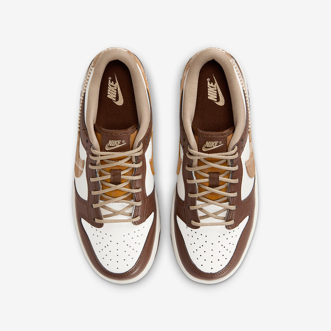 Men's Nike Dunk Low Brown Plaid Shoes