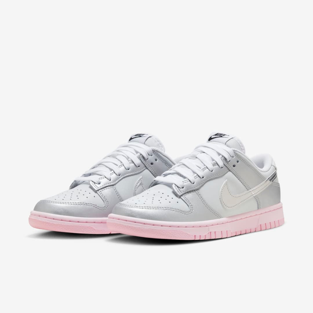 Men's Nike Dunk Low 'Metallic Silver Pink' Shoes