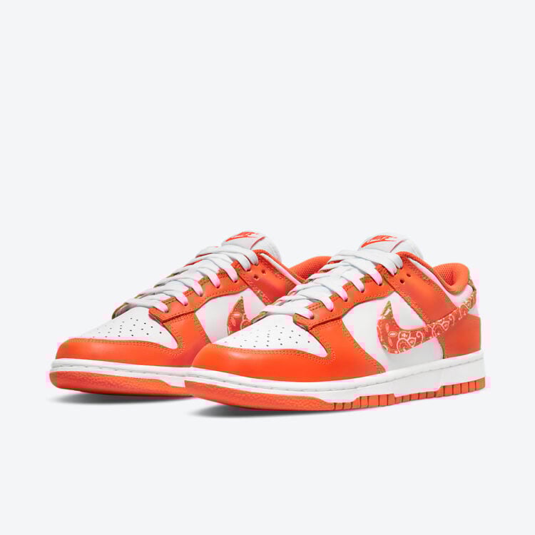 Men's Nike Dunk Low 'Orange Paisley' Shoes