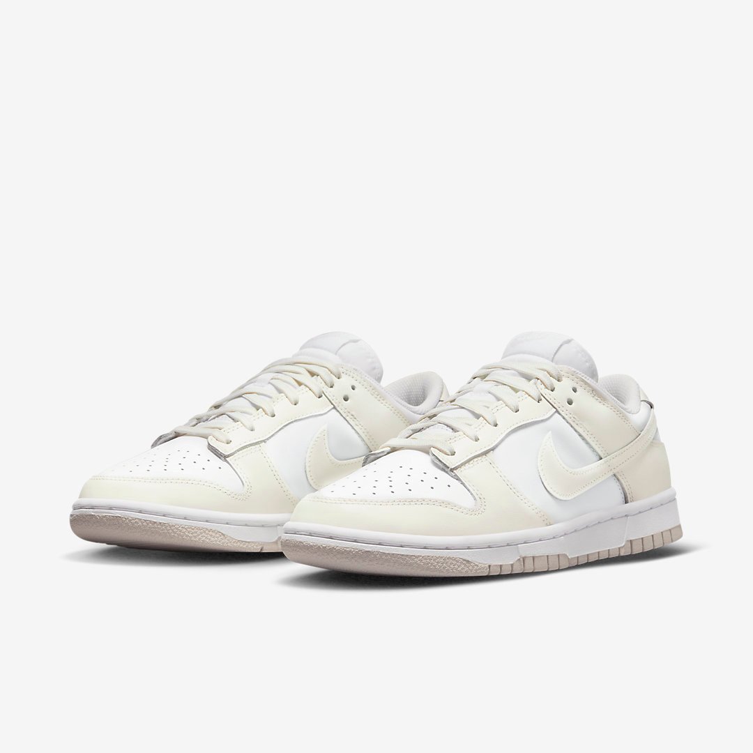Men's Nike Dunk Low 'White and Sail' Shoes