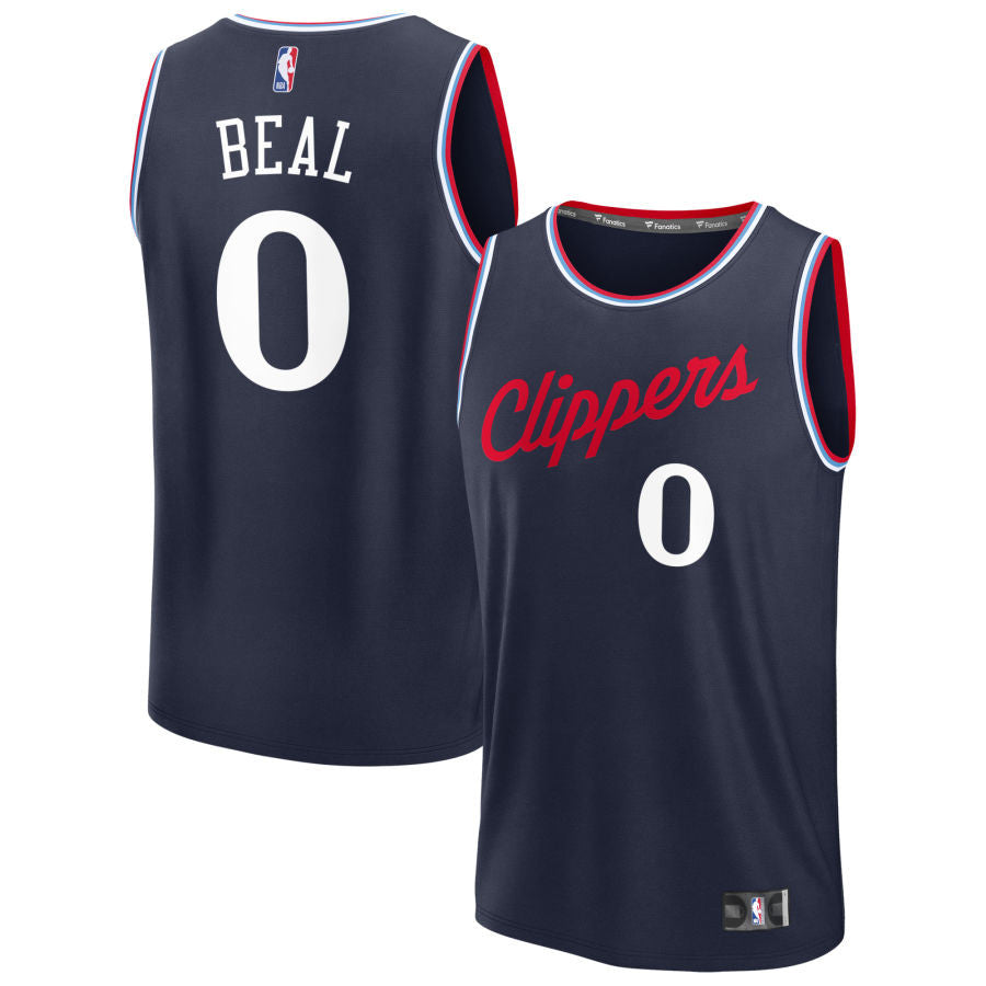 Bradley Beal LA Clippers 2025 Fast Break Icon Edition Jersey - Navy