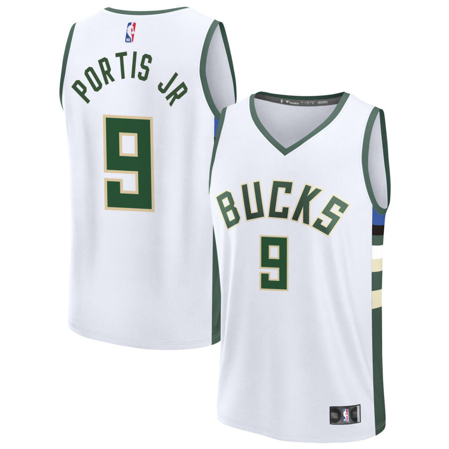Bobby Portis Jr Milwaukee Bucks 2025 Fast Break Association Edition Jersey - White