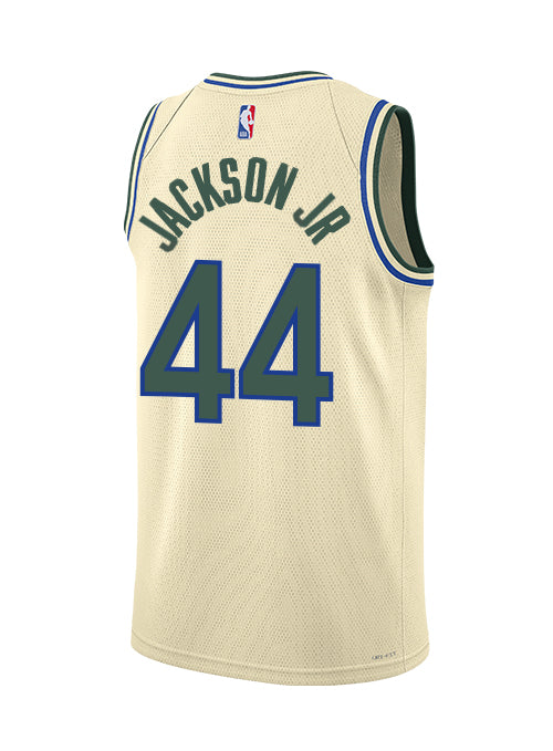 Andre Jackson Jr Milwaukee Bucks 2025 City Edition Swingman Jersey - Beige