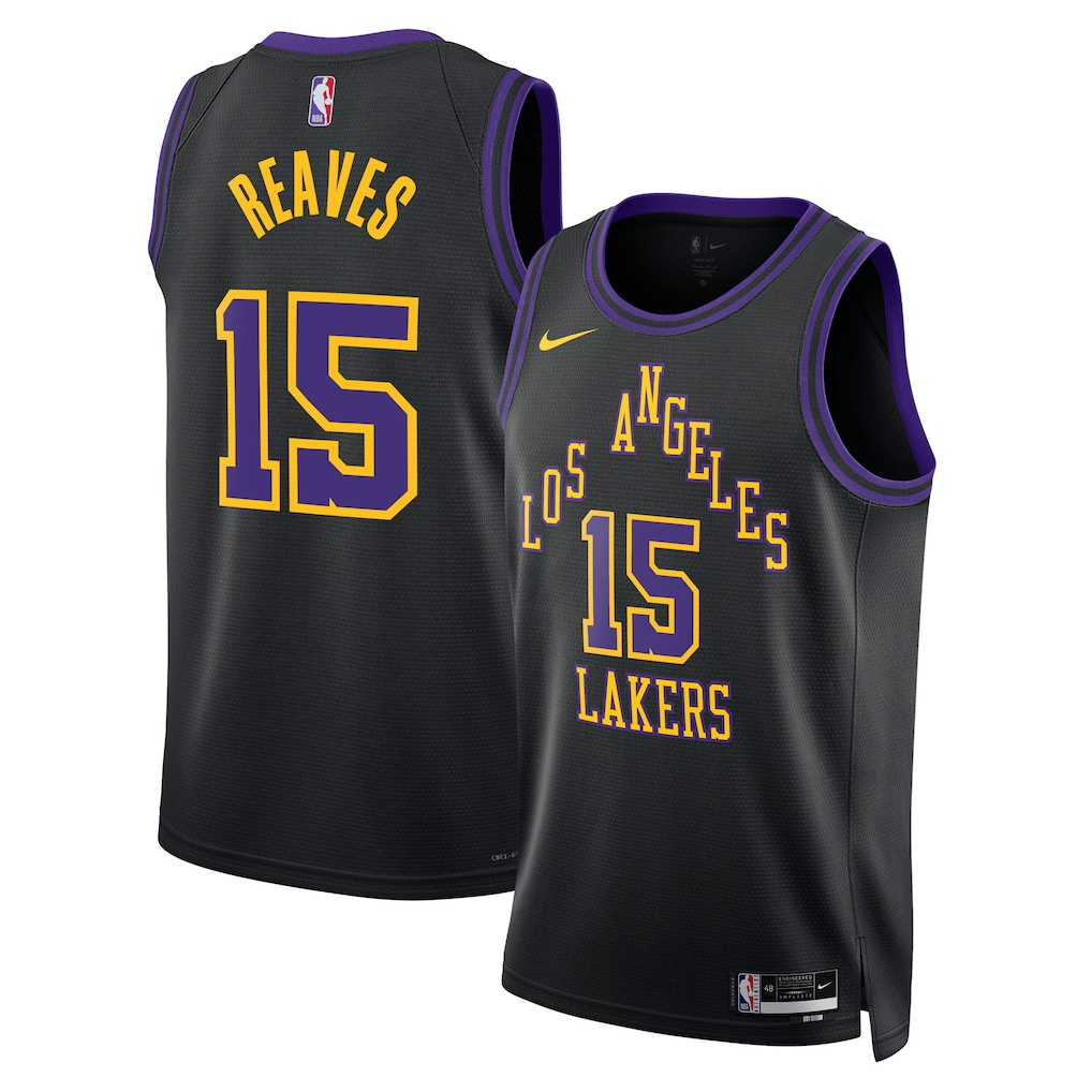 Austin Reaves Los Angeles Lakers 2025 City Edition Swingman Jersey - Black