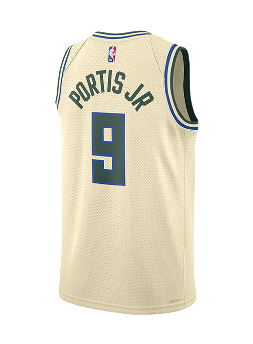 Bobby Portis Jr Milwaukee Bucks 2025 City Edition Swingman Jersey - Beige