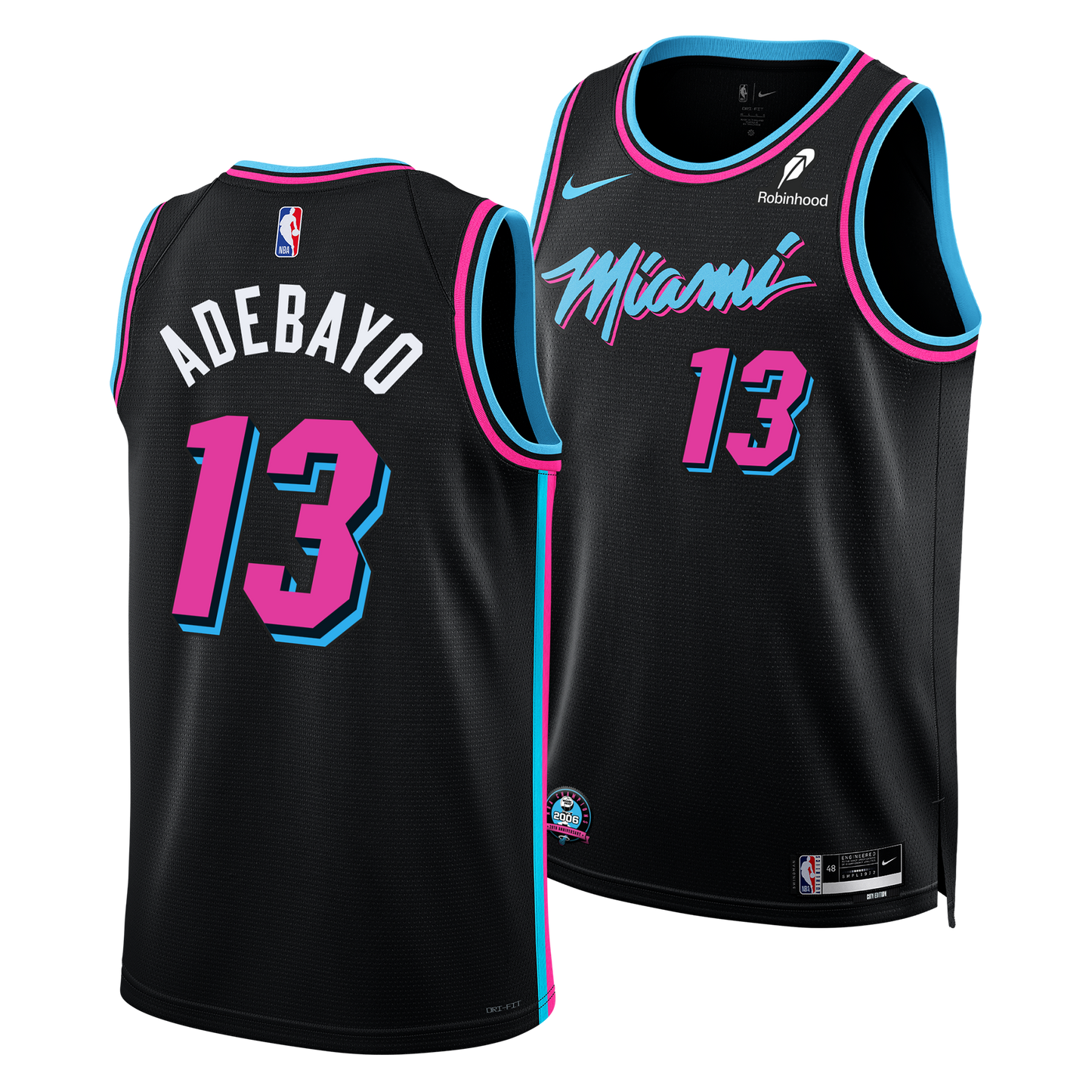 Bam Adebayo Miami Heat 2025 City Edition Swingman Jersey - Black