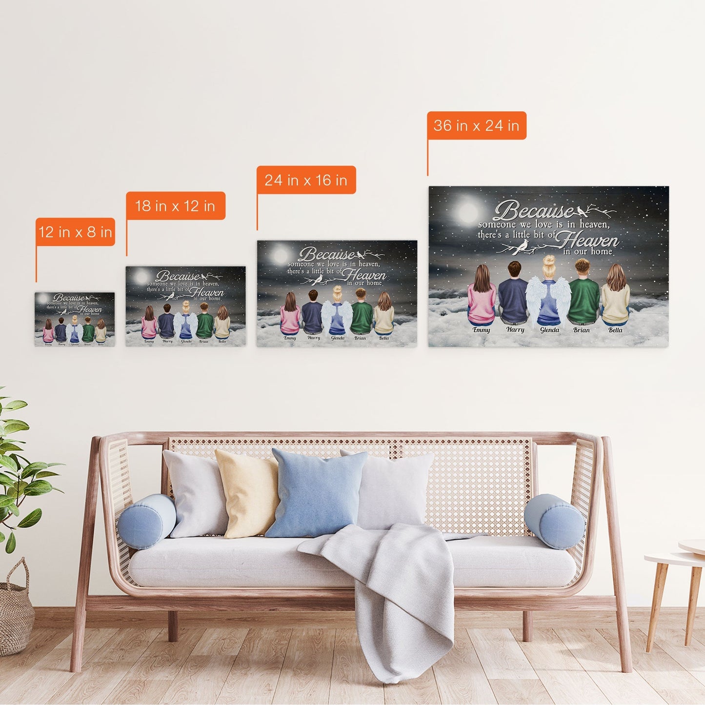 I Am Always With You - Personalized Wrapped Canvas - Christmas Gift For Family, Memorial Canvas, Remembrance Canvas