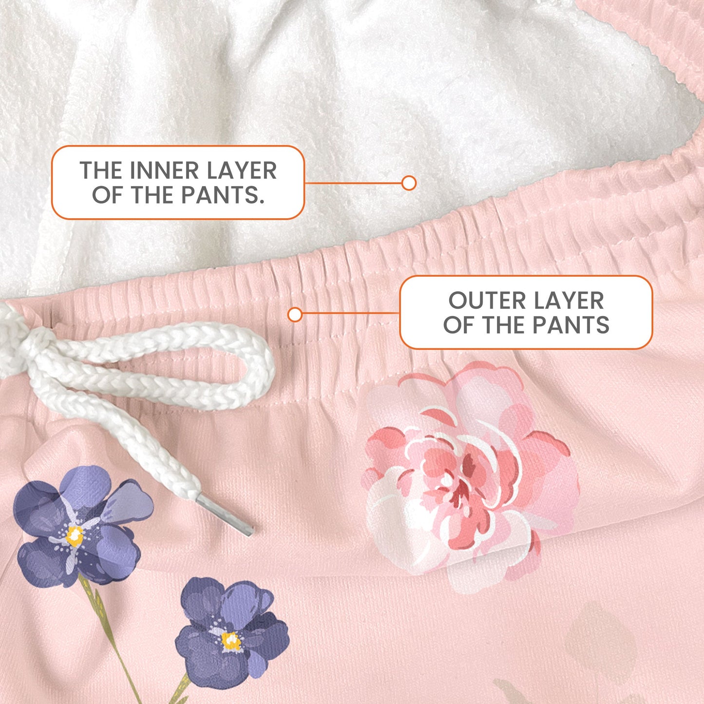 Birth Flower Book Lover - Personalized Sweatpants