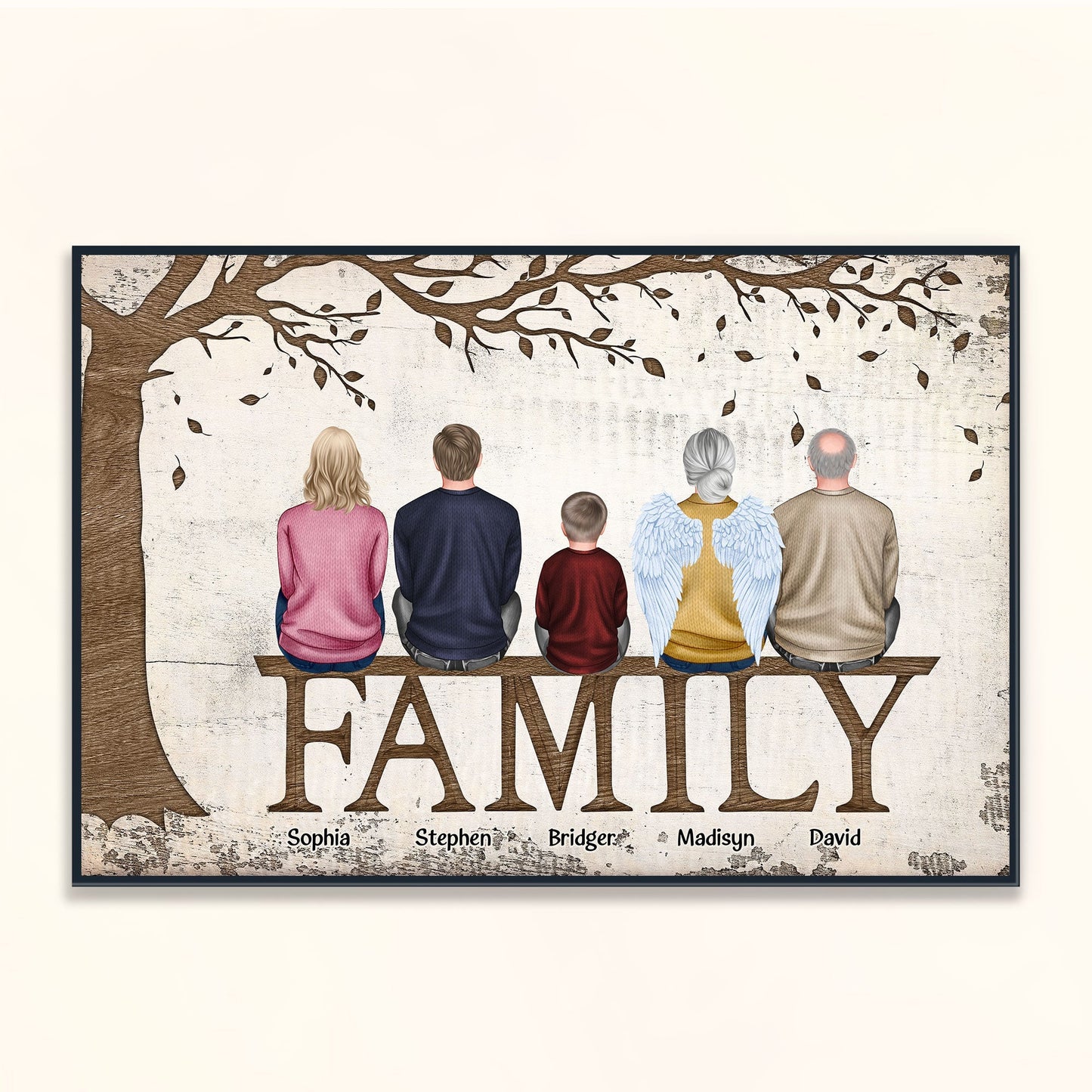 Family - New Version - Personalized Poster/Wrapped Canvas