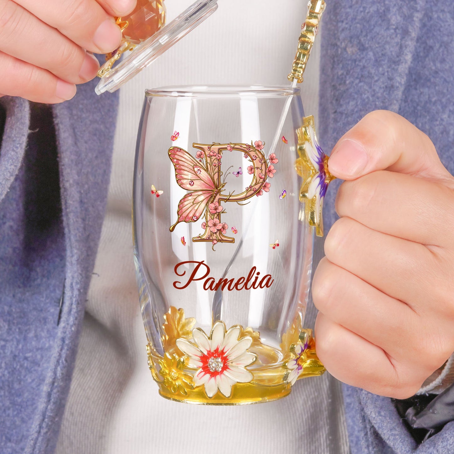 Monogram Cup Custom Name Tea Cup