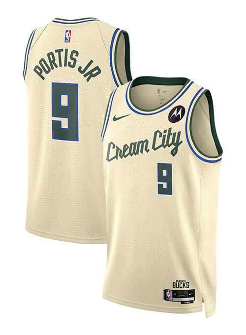 Bobby Portis Jr Milwaukee Bucks 2025 City Edition Swingman Jersey - Beige