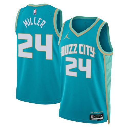 Brandon Miller Charlotte Hornets NBA 2023/24 Teal Swingman Jersey