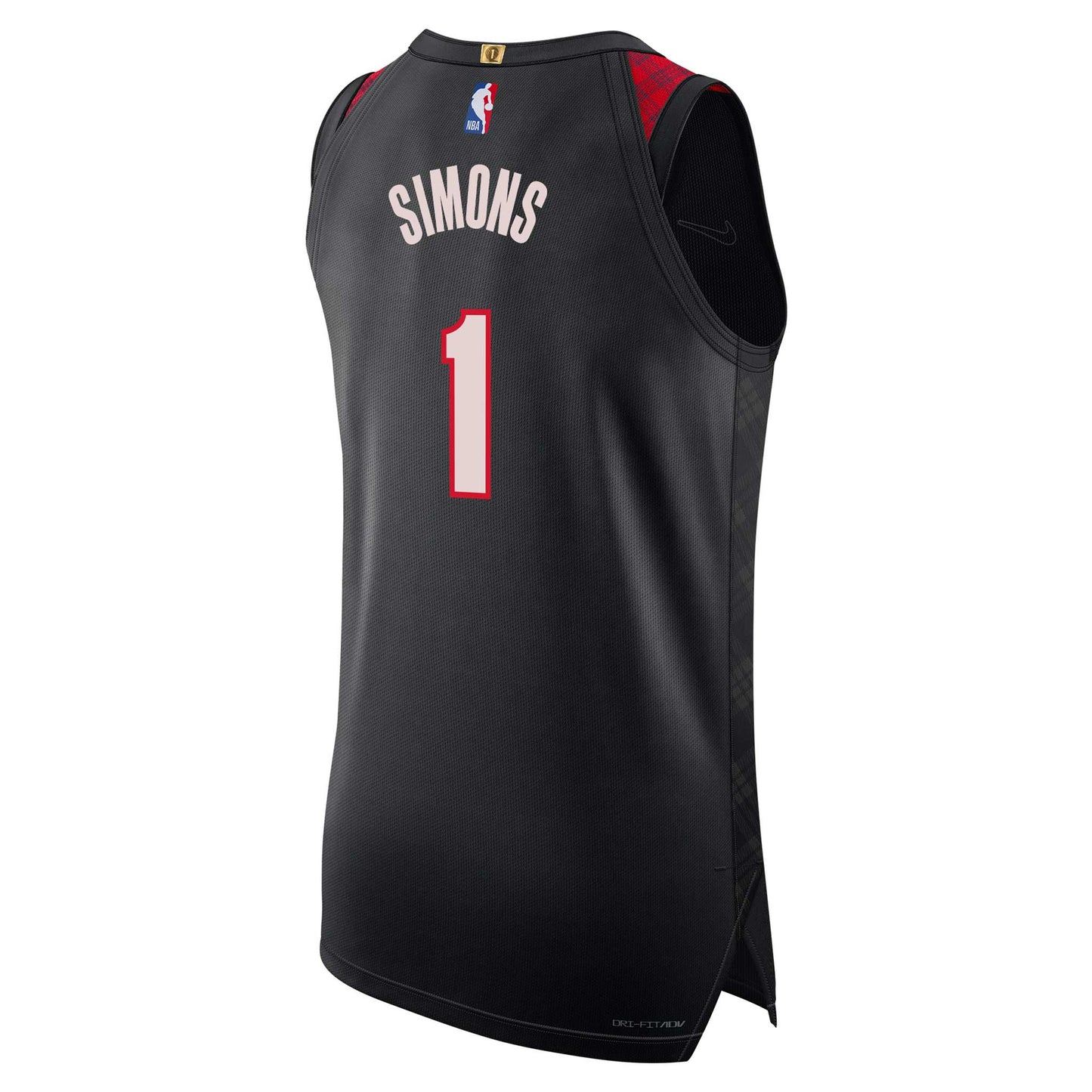 Anfernee Simons Portland Trail Blazers City 2023-24 Edition Retro Plaid Swingman Jersey