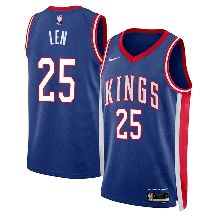Alex Len Sacramento Kings 2024-2025 City Edition Fan Support Team Blue Jersey