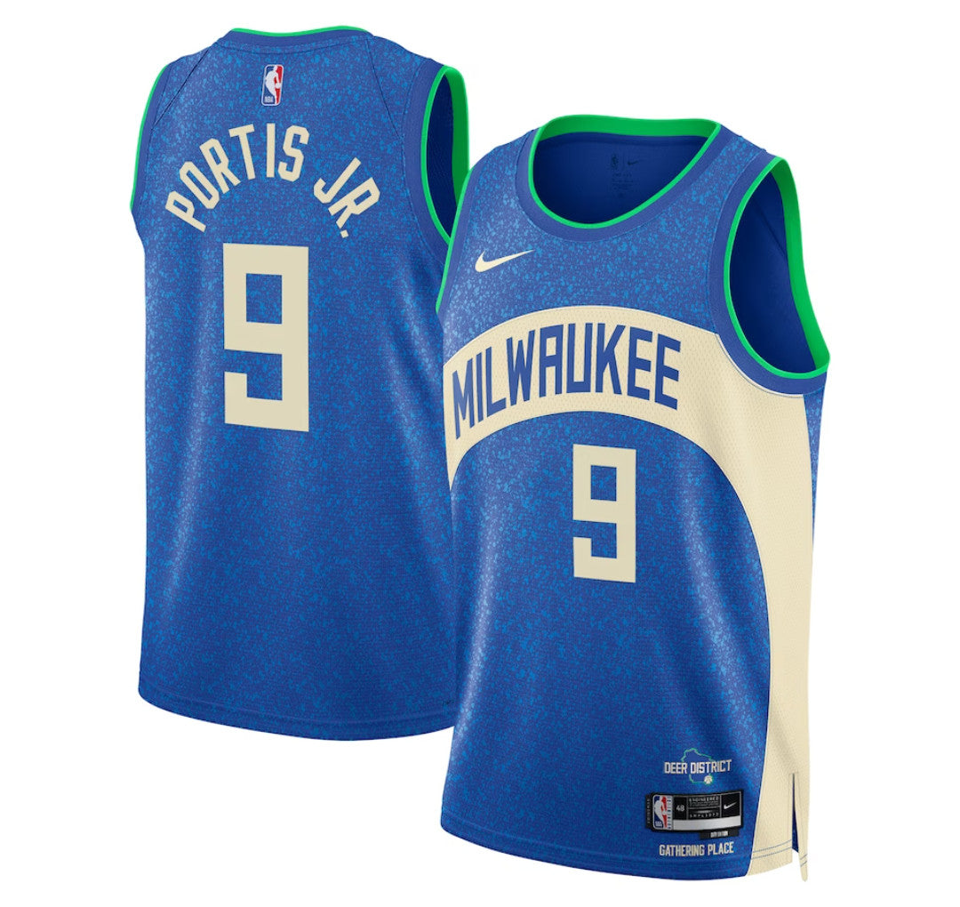 Bobby Portis Jr Milwaukee Bucks 2024 City Edition Fan Support Team Jersey