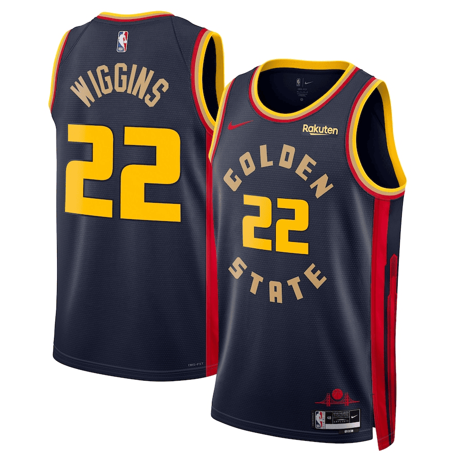 Andrew Wiggins Golden State Warriors 2024-2025 City Edition Swingman Player Navy Jersey