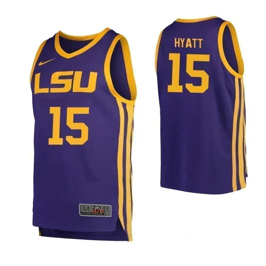 Aundre Hyatt LSU Tigers Basketball Jersey - Purple